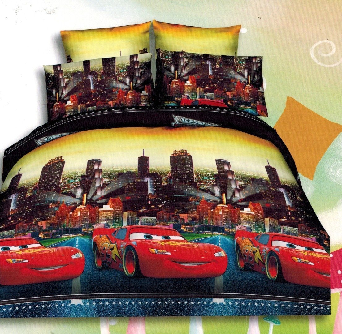 car print bed sheet