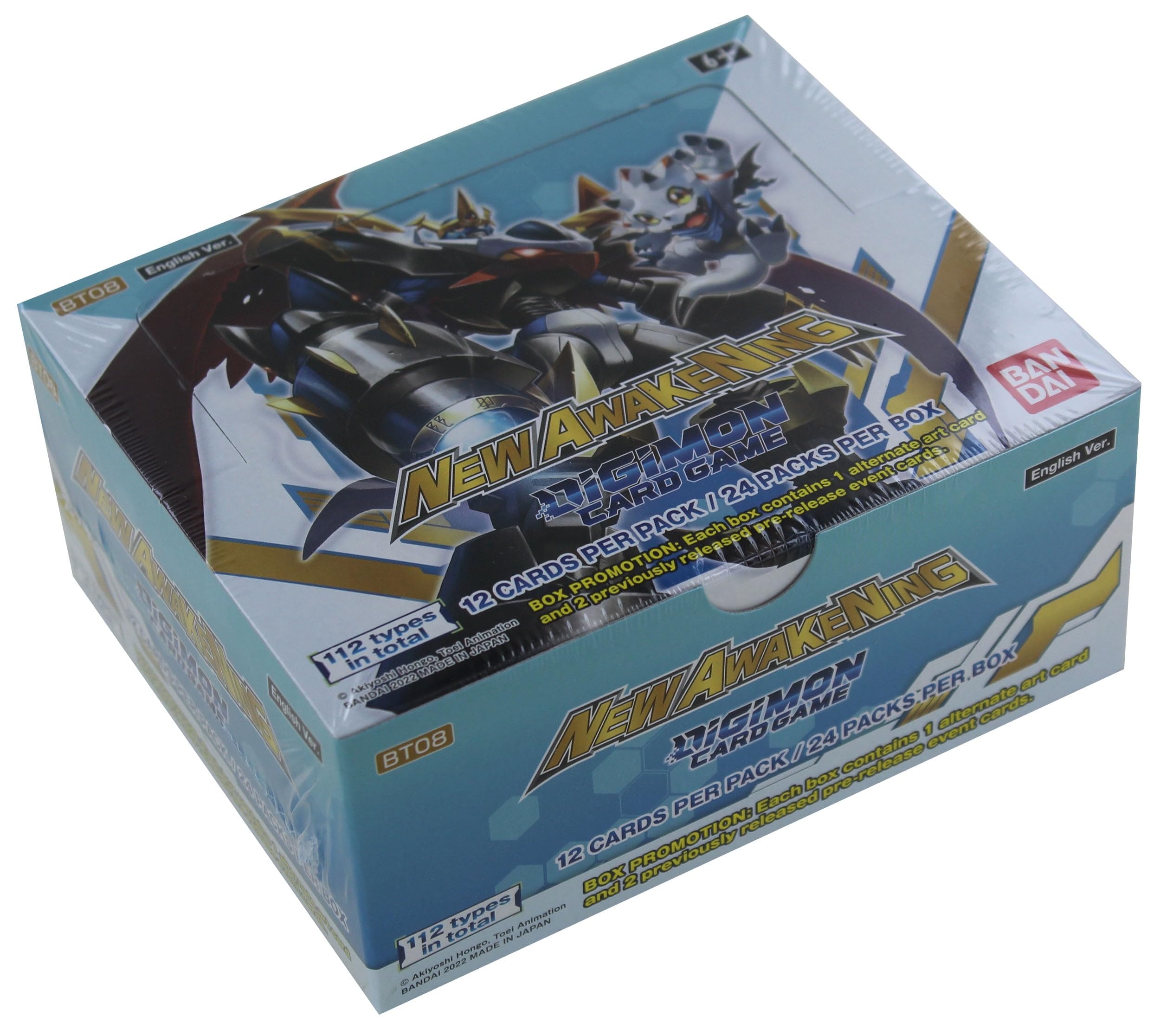 Amazon.com: BANDAI 2022 Digimon English TCG New Hero [BT08] Booster Box