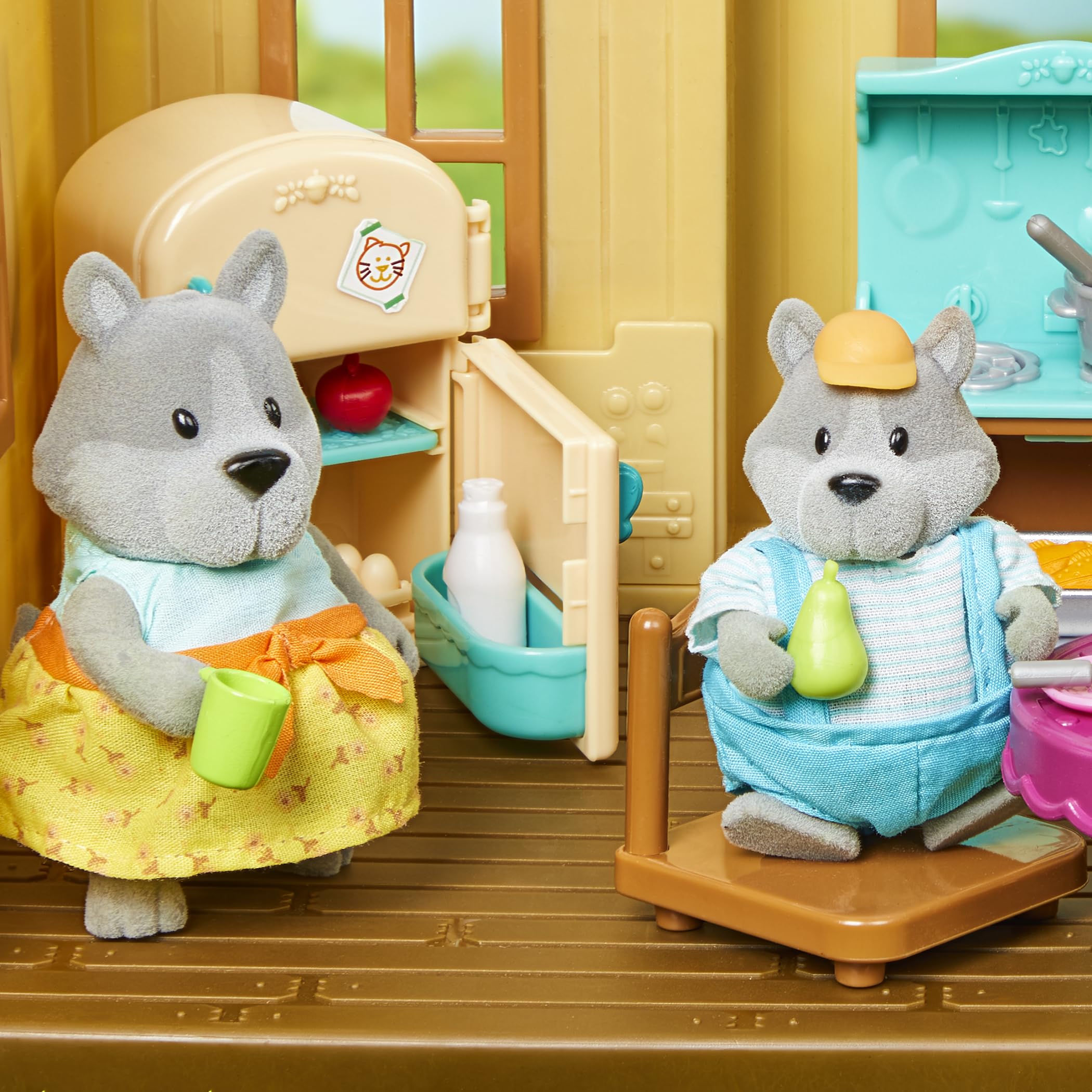 Li'l Woodzeez - Schoolset - 16-delige speelgoedset met dierenkarakter, meubels en schoolaccessoires - miniatuurbeeldjes en speelsets voor kinderen, vanaf 3 jaar