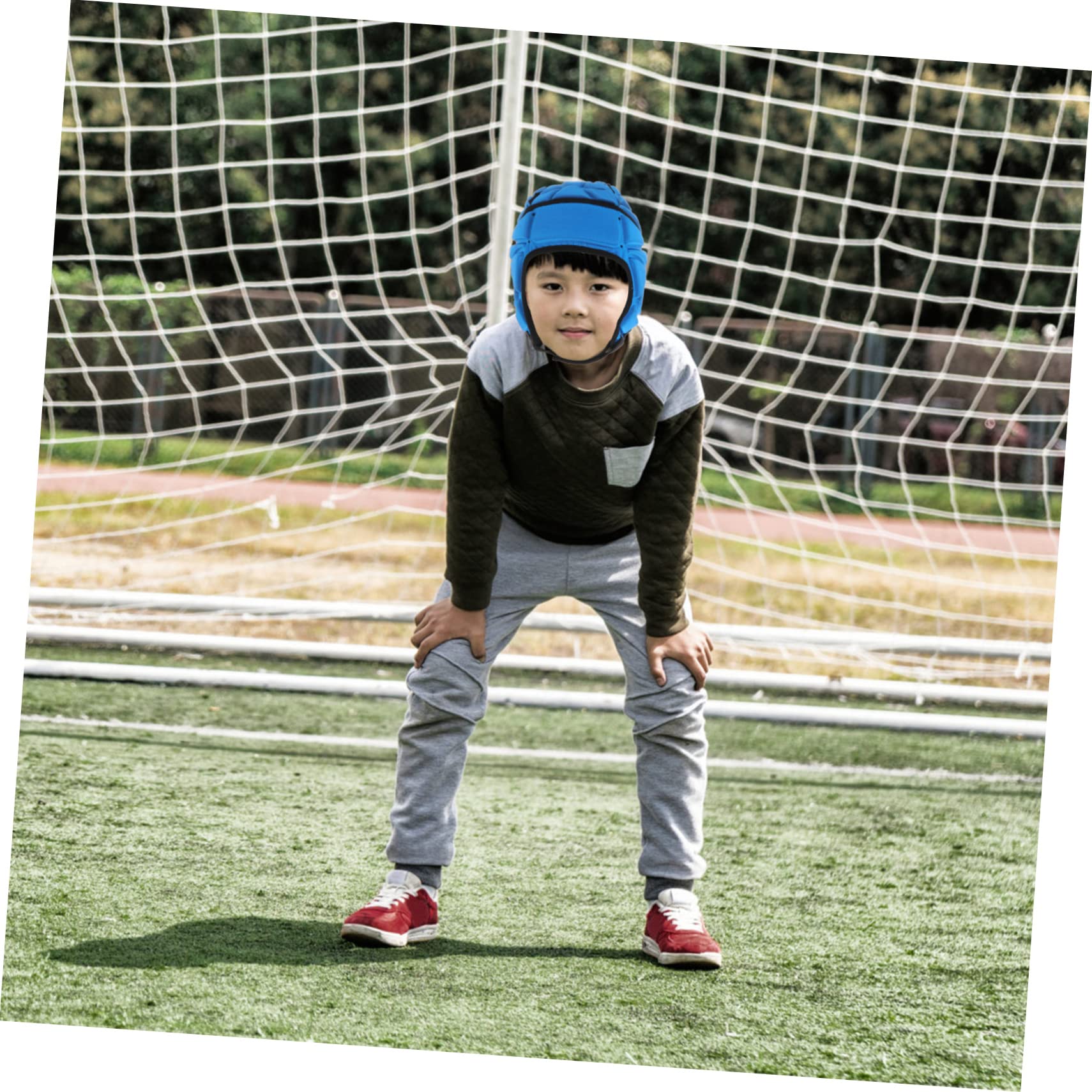 Toddmomy Schutzhut für Rugby Fußball Hockey Skating-Helm Keine Streifenmaterialien