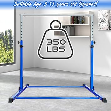 MARFULA Adjustbale Gymnastic Kip Bar for Kids Teens Ages 3-16