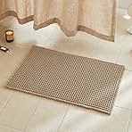 Waffle Bath Mat, Boho Bathroom Rugs Non Slip Washable Super Absorbent Quick Dry Farmhouse Bathroom Decor, 30