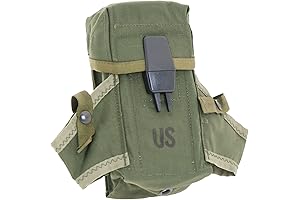 Ultimate Arms Gear Genuine USGI OD Green Rifle Ammo Mag Pouch With Grenade Carrier