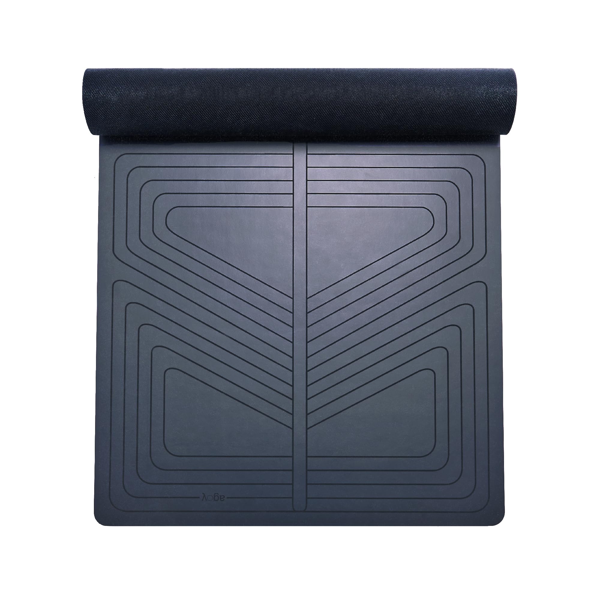 agoy Pro+ Warrior - Premium Non-Slip Yoga Mat – Eco-Conscious Design - PU Mat With Wet/Dry Grip+ - Focus Alignment - Lazer-Etched Technology - A Portable Standard Size Mat for All Styles of Yoga