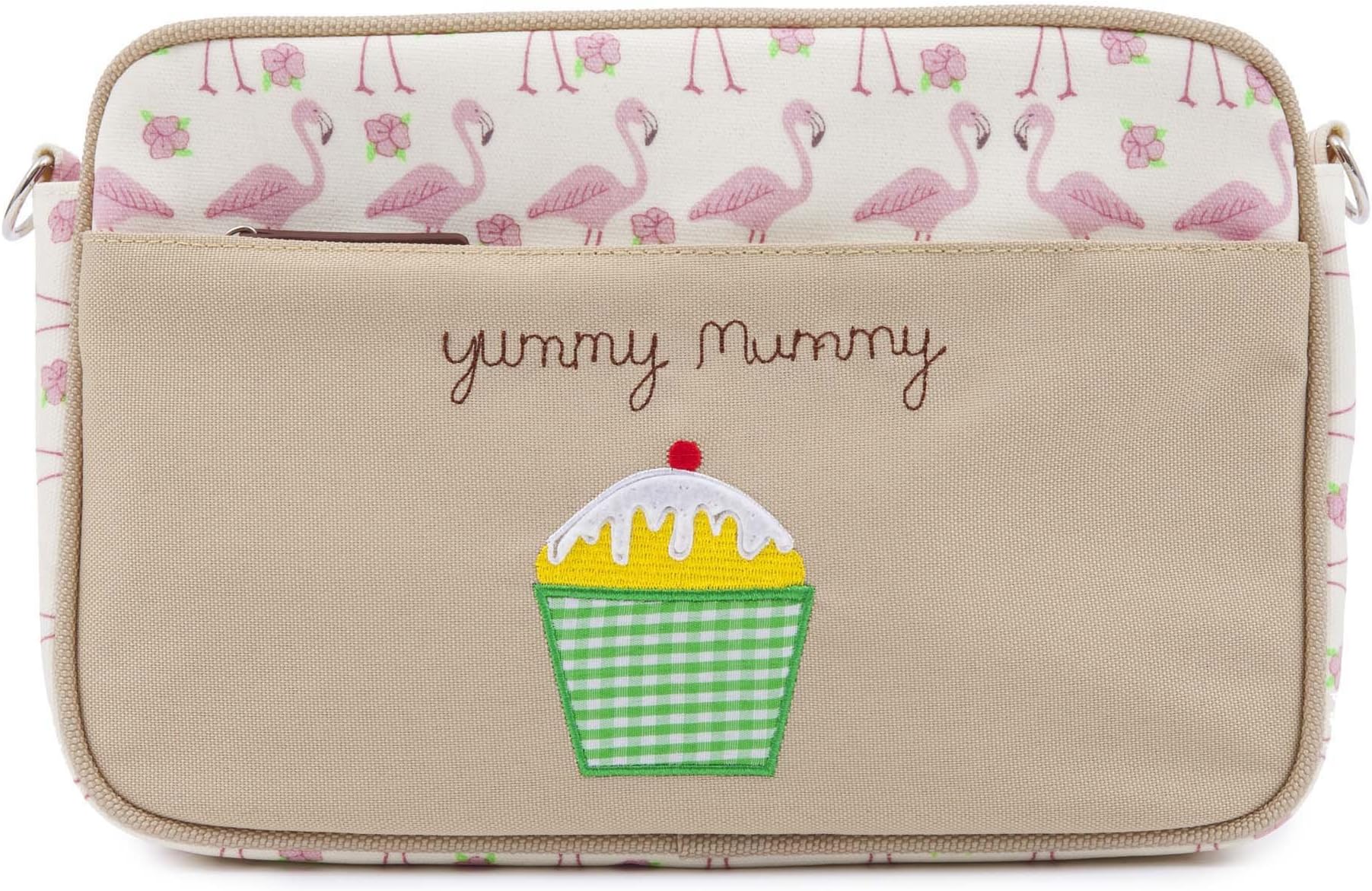 Mini Yummy Mummy Diaper Bag, Flamingo Walk