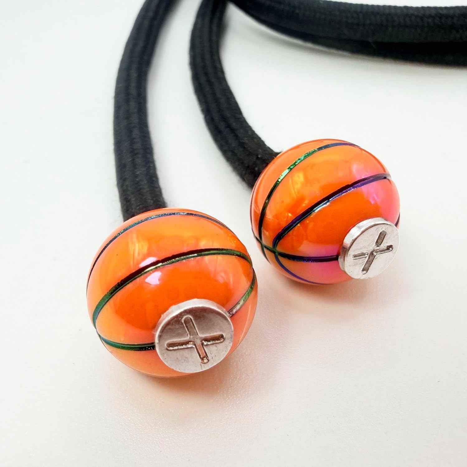 Basketball Series – Resin Personalisation Beads for Hoodie Drawstrings – Basketball Design – Fun Unisex Accessory for Hoodies, Streetwear and Sports Fans