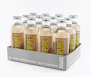 Amazon.com: Isopure 40g Protein, Zero Carb Ready-To-Drink- Coconut, 20 ...