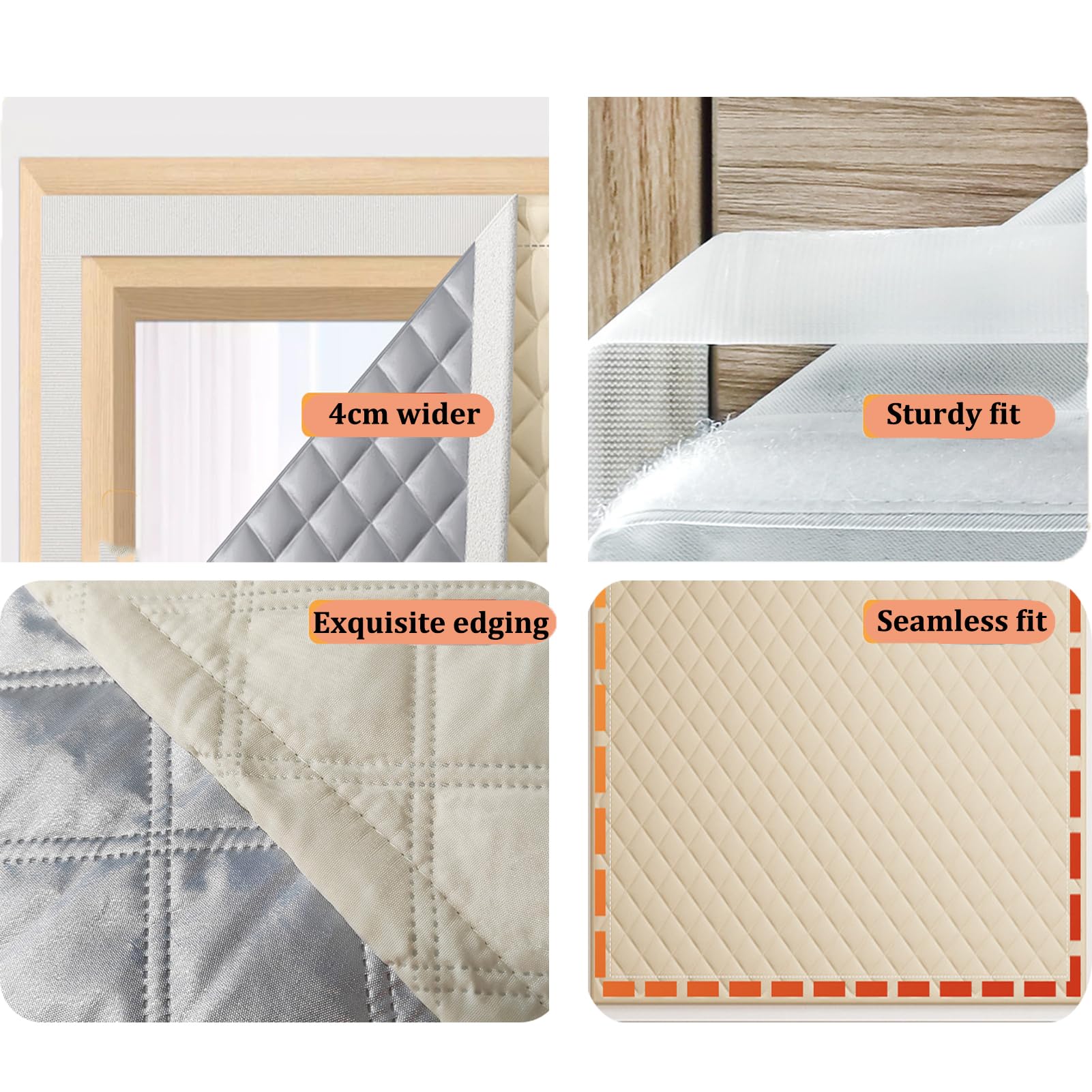 Generico Aislamiento De Ventanas a Medida,Película Térmica Gruesa para Ventanas contra El Frío,Kit De Sellado De Ventanas,Protección contra Corrientes De Aire Y Humedad, Paraapartamento