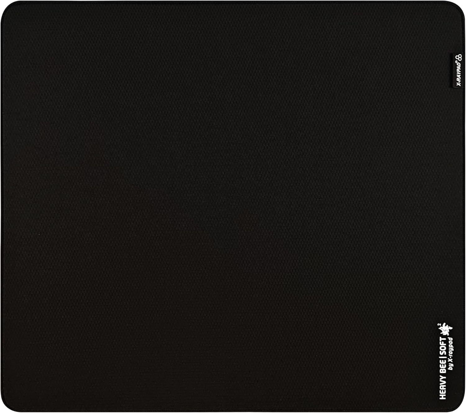 X-Raypad Unique Heavy Bee Esports Mousepad, Honeycomb Fabric Surface Gaming Mouse Pad Designed for Fps Players with Low DPI Requirements (Heavy bee Black, 450 * 400 * 4mm)