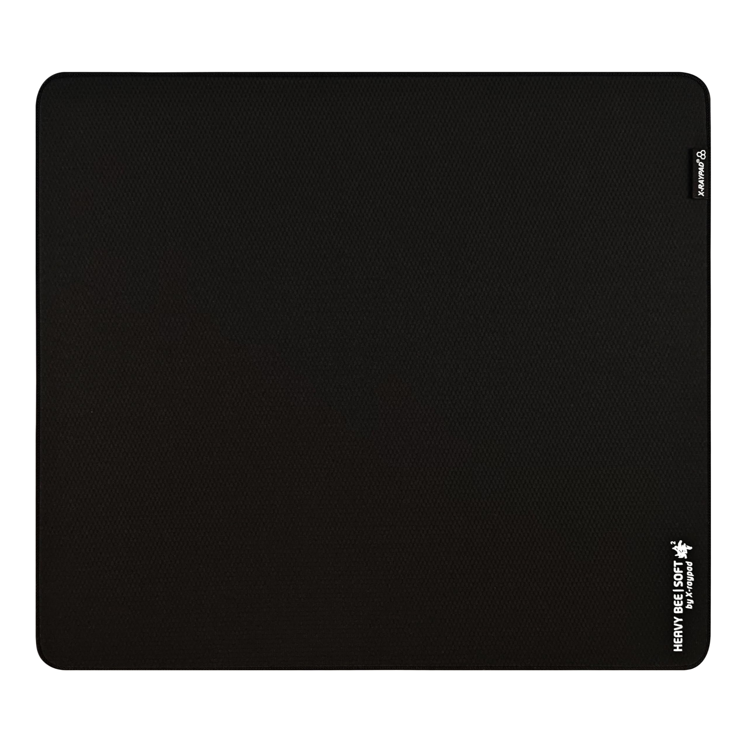 X-Raypad - Alfombrilla de mouse única para deportes electrónicos de abeja pesada, superficie de tela de panal diseñada para jugadores de Fps con bajos requisitos de DPI (abeja pesada, negro, 450 x 400