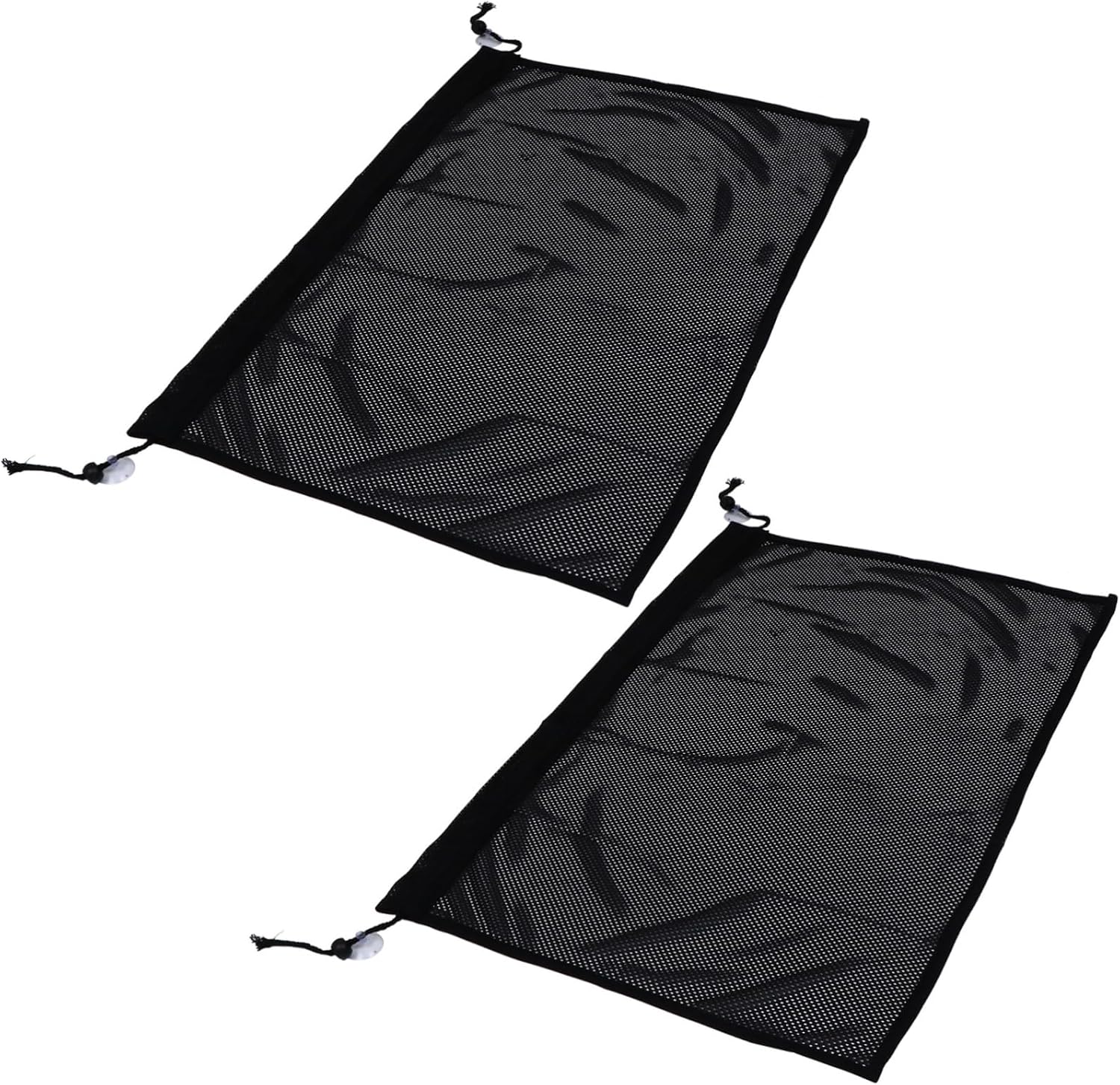 2Pcs Car Window Sun Shade Curtain Suction Cup Sun Protection Mesh for Easy Installation for Auto Sun Protection Simple and Practical Design for Vehicle Use