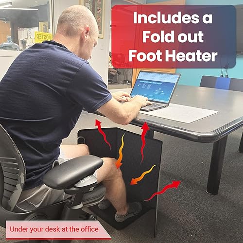 Miniatura 7 de Lavawall - Calentador eléctrico de pared, calentador de espacio portátil para oficina y hogar, temporizador y termostato, seguro y silencioso para