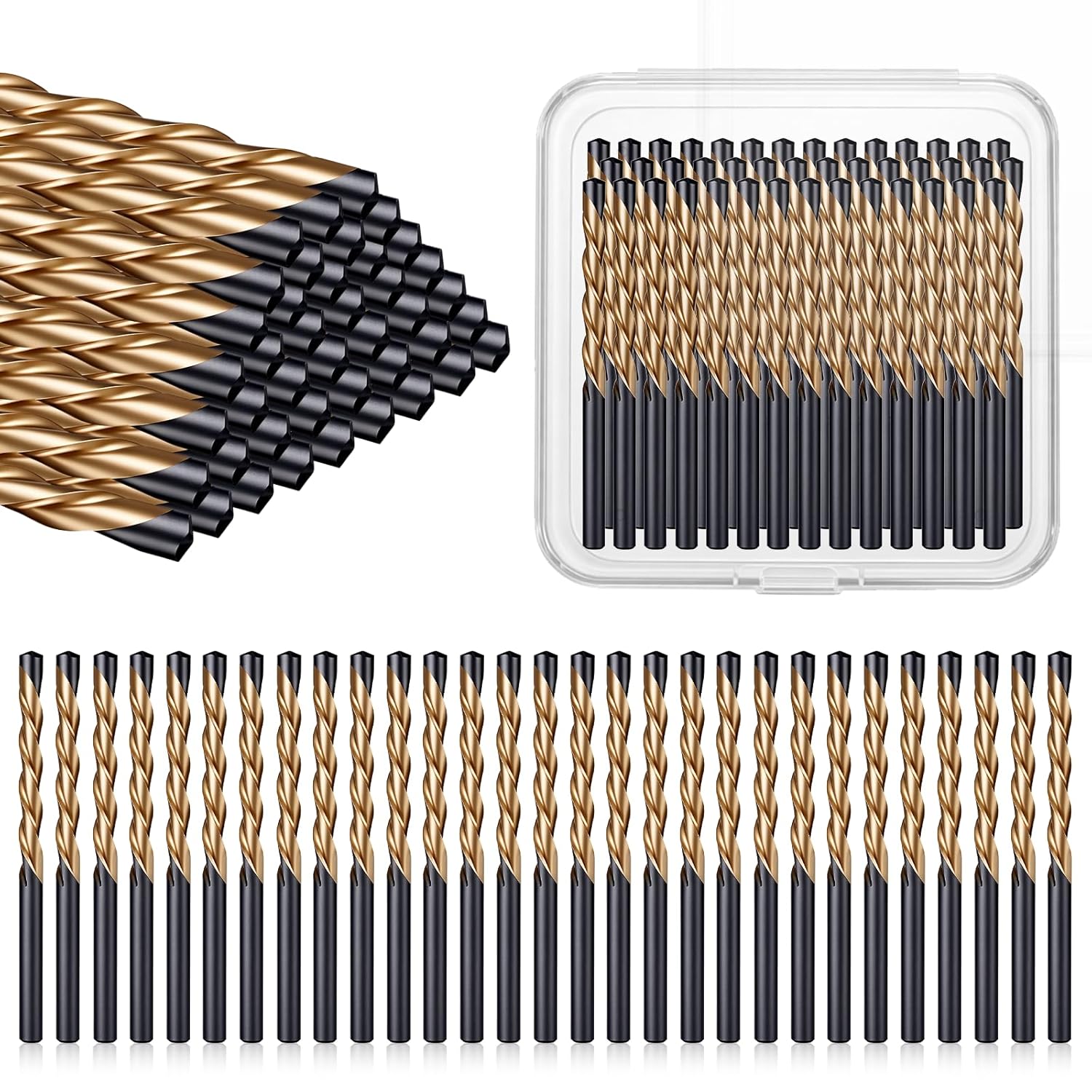 50 Pcs Drywall Cutting Bit 5/32" Drywall Guidepoint-Cutting Bits Drywall-Guide Point Cutting Bits Drywall-Cutting Tool for with Spiral Saw and Power Tools