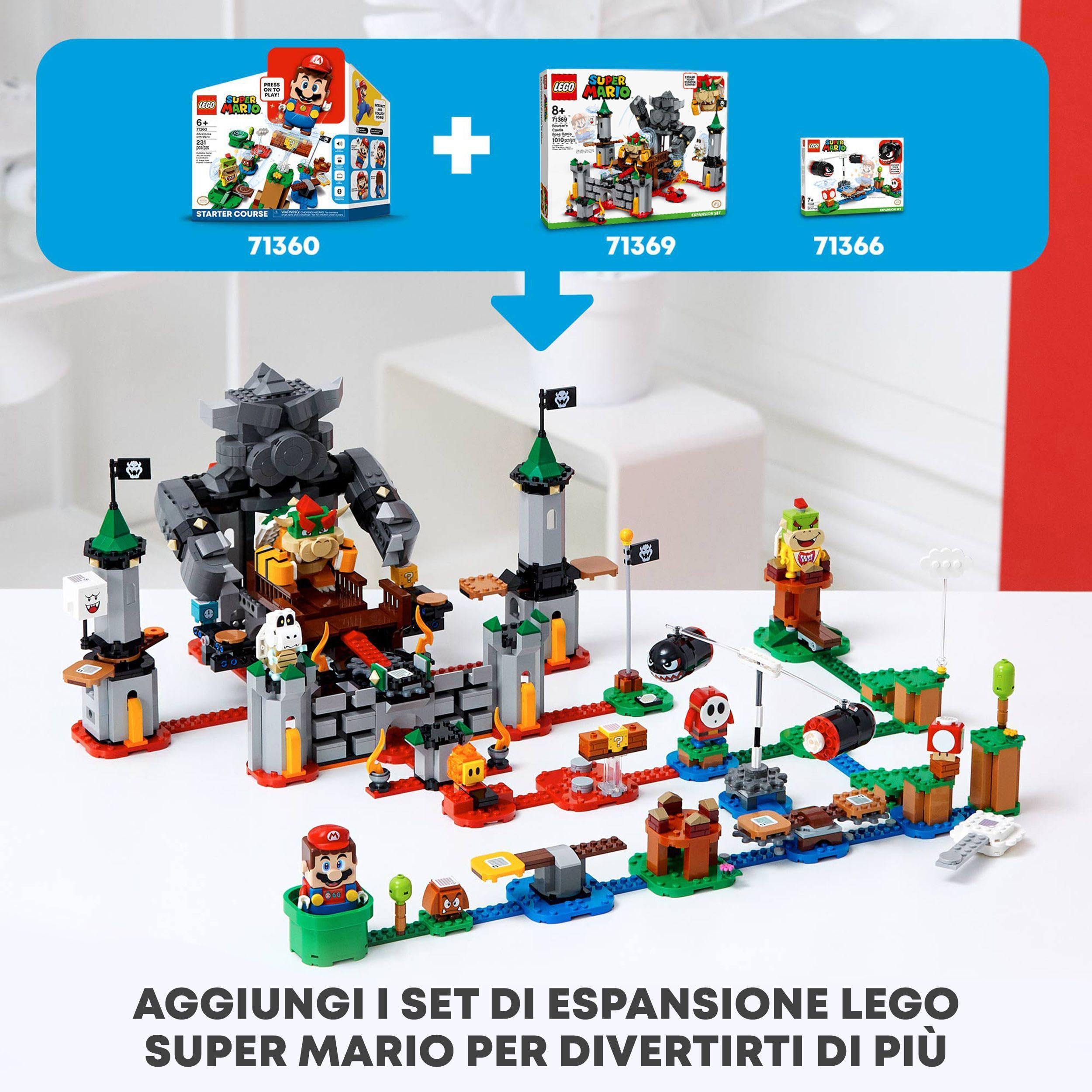 LEGO Super Mario Avventure di Mario - Starter Pack, Giochi per Bambini, Bambine, Ragazzi e Ragazze Creativi con Personaggi Interattivi, Giocattolo da Costruire, Idee Regalo da Collezione 71360