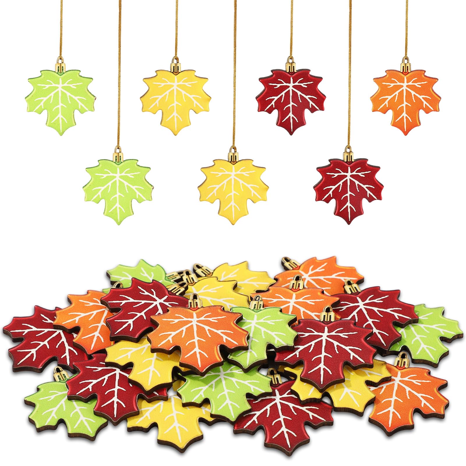 Branches De Feuilles D'érable D'automne - Décorations De Noël à Suspendre Pour Sapin De Noël - En Forme D'étoile - Cadeau Souvenir Festif Pour Noël, Vacances, Fête à La Maison