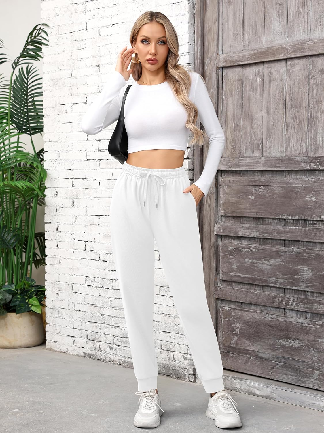 Missufe Sweatpants Women Workout Lounge Joggers Athletic Cinch Bottom Pants with Pockets - Image 4