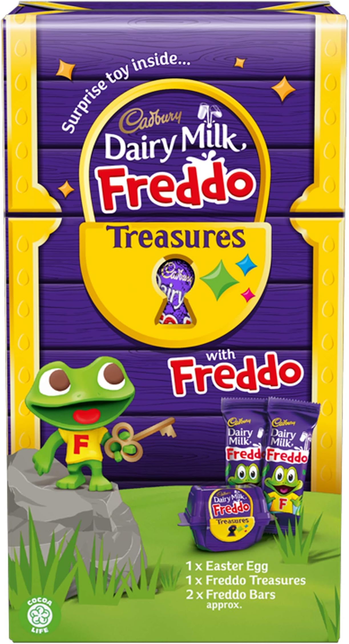 Cadbury Dairy Milk Freddo Treasures Chocolate Easter Egg, 150g