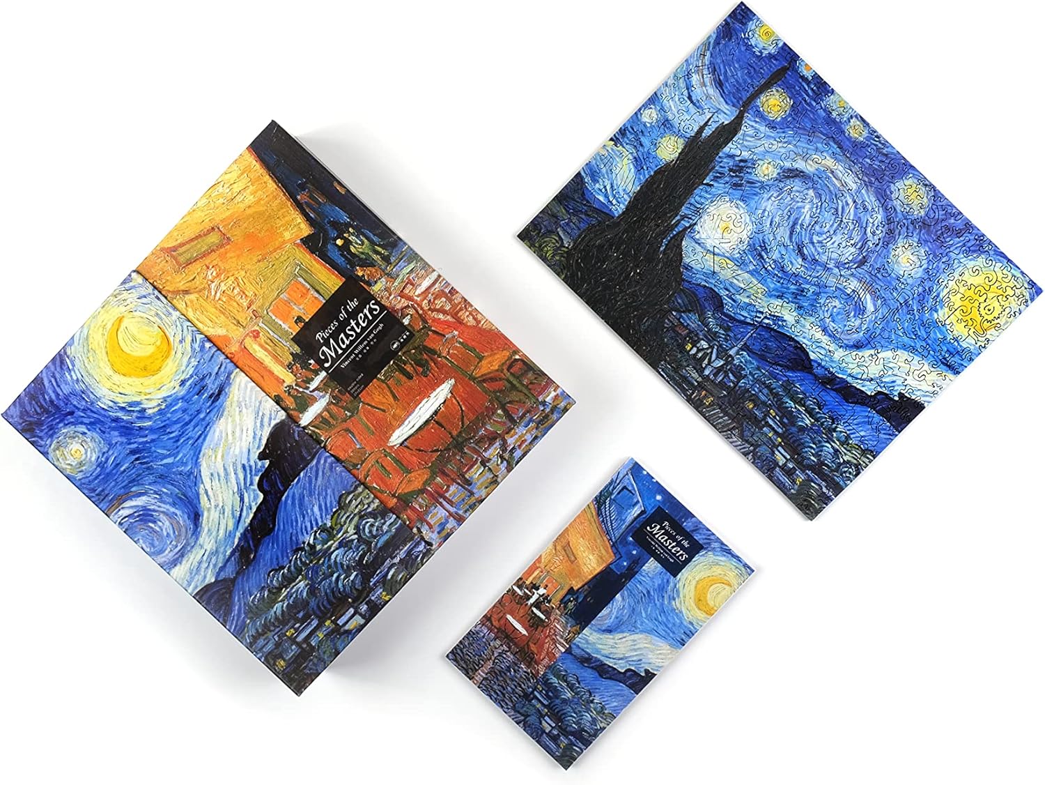 Wooden Jigsaw Puzzles - Unique Wood Puzzles, Pieces of Masters double-sided wooden puzzle Great as Gifts and Family Games (Wooden Puzzle, Vincent Van Gogh double-sided wooden puzzle) Wooden Puzzle Vincent Van Gogh double-sided wooden puzzle