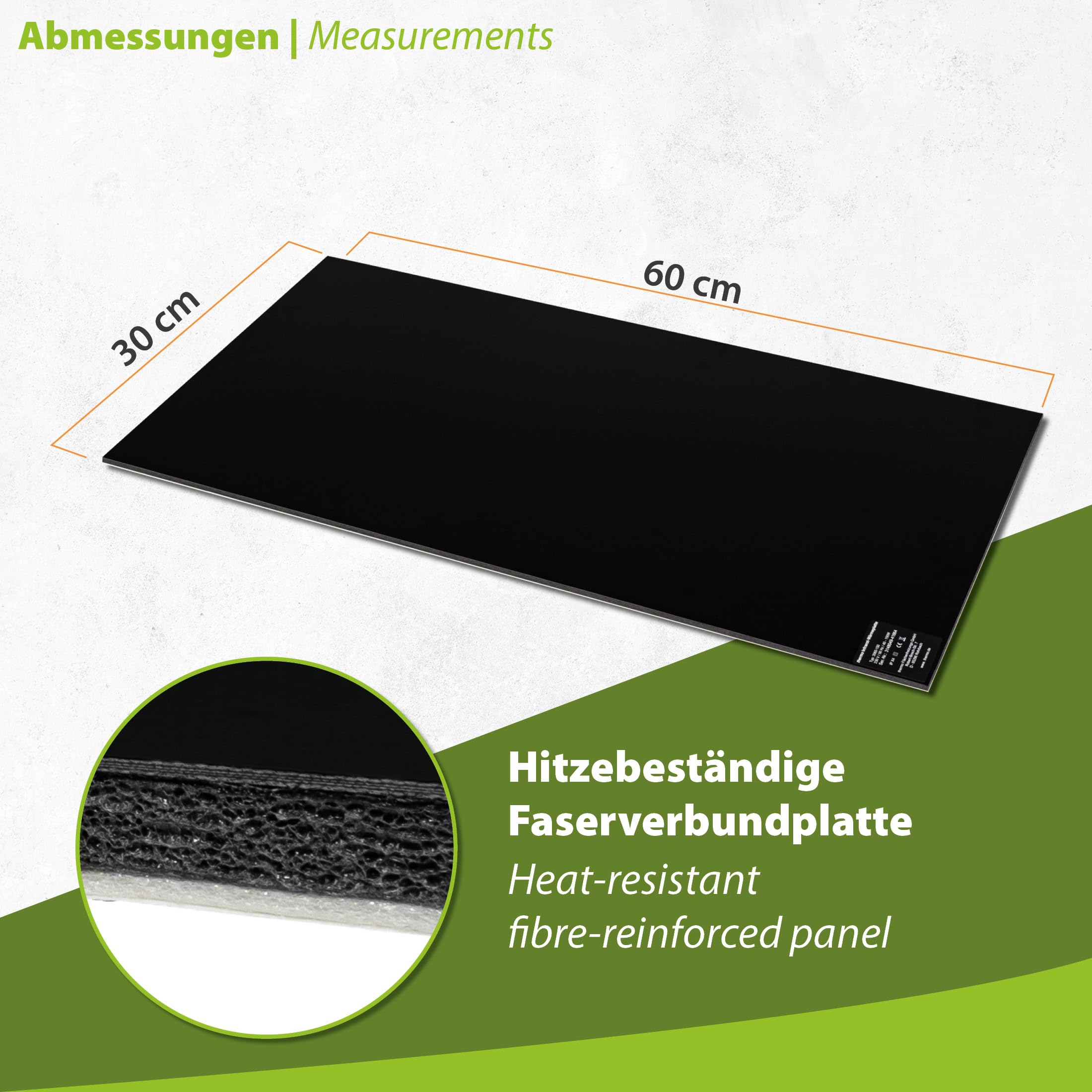 Placa térmica por infrarrojos para escritorio, 30 x 60 cm, 150 W, con regulador de intensidad para regulación continua, calefacción por infrarrojos para piernas calientes, autoadhesiva para el