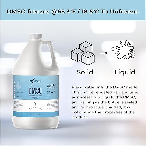 Miniatura 3 de Stellar Chemical DMSO - Dimetilsulfóxido - 1 galón - 99.99% de alta pureza - Fabricado en Estados Unidos