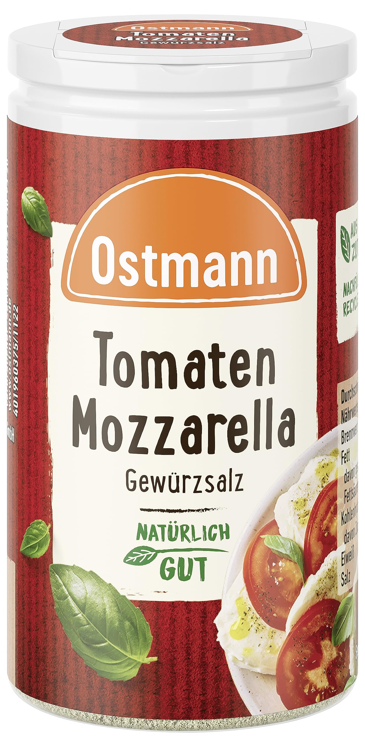 Ostmann Tomaten Mozzarella Gewürzsalz, 1er Pack (1 x 60 g)