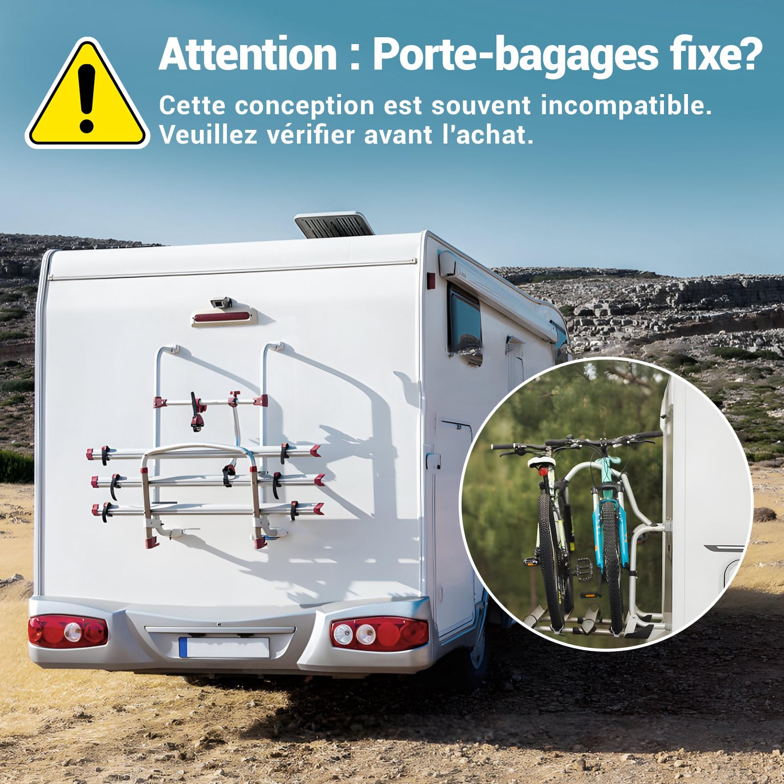 Housse de transport pour 2 vélos pour Porte-Vélos à Plateforme sur Attelage | Bâche 600D Oxford Imperméable & Anti-déchirure, Protection Complète Contre la Pluie, la Poussière et les UV