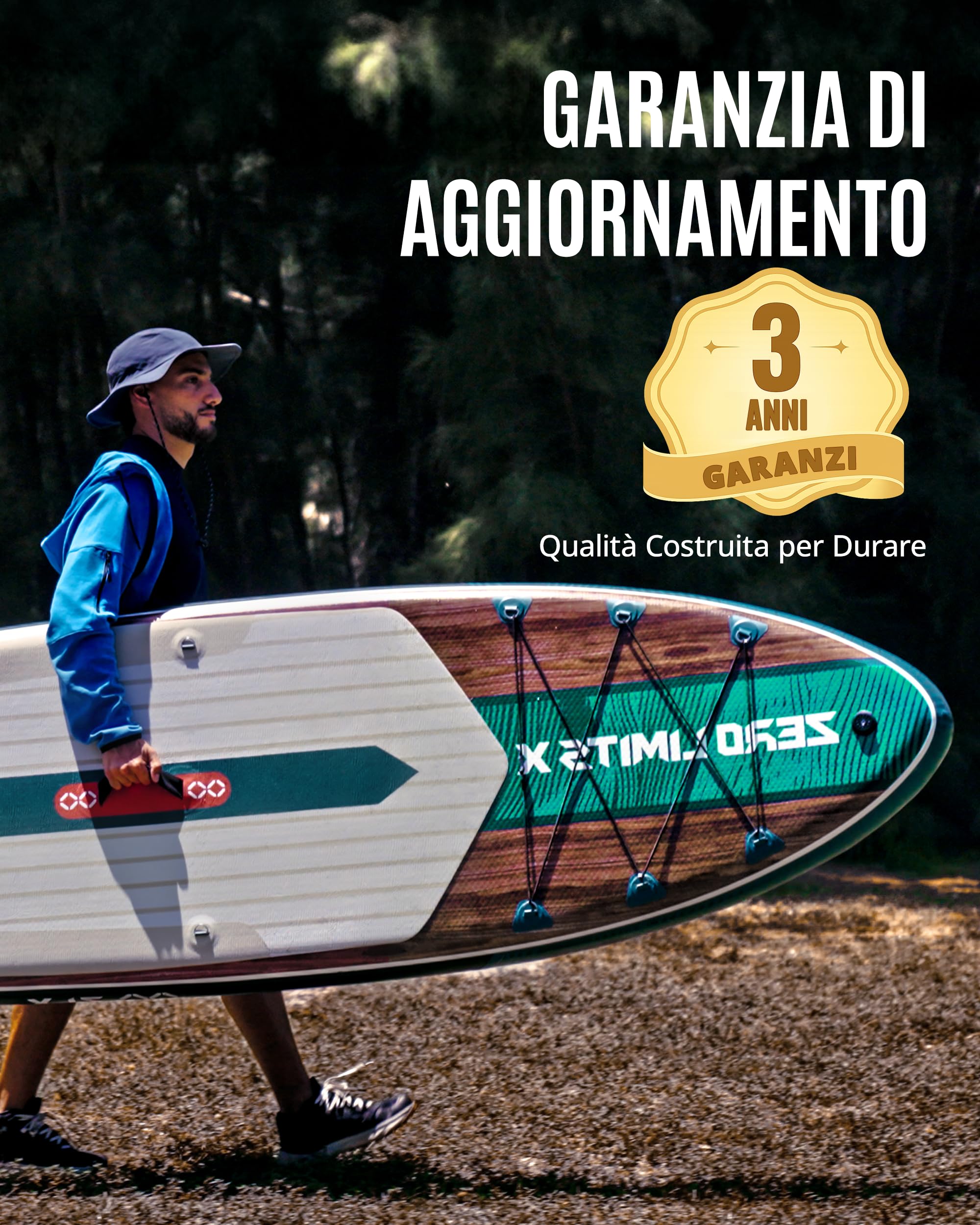 ZLX Tavola da SUP Gonfiabile con sedile per tutti i livelli di abilità, 320cm sup tavola gonfiabile con pinna di equilibrio brevettata, con Grande Stabilità