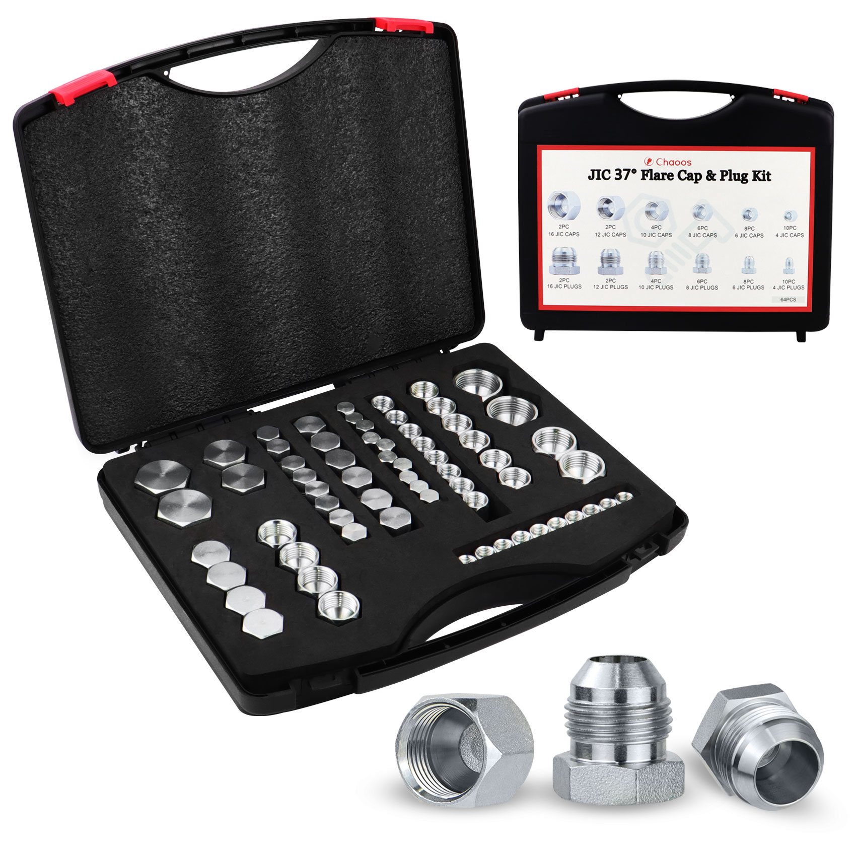 Amazon.com: Juego de 64 tapas y tapones Jic, kit de tapón