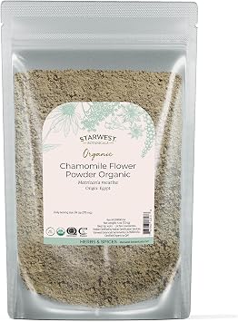 Starwest Botanicals Organic Chamomile Flower Powder, Non-GMO - 4 oz Pouch
