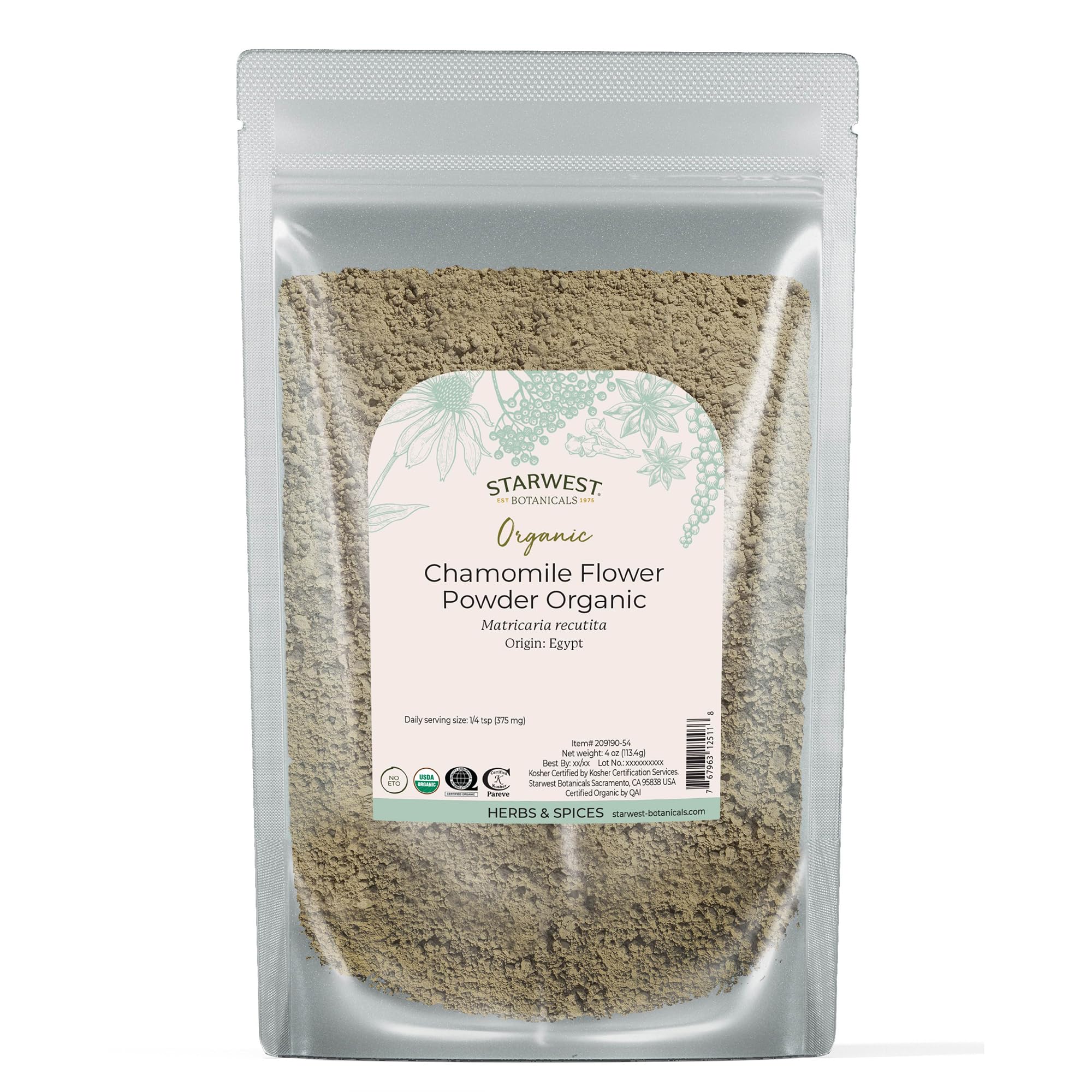 Amazon.com: Starwest Botanicals Organic Chamomile Flower Powder