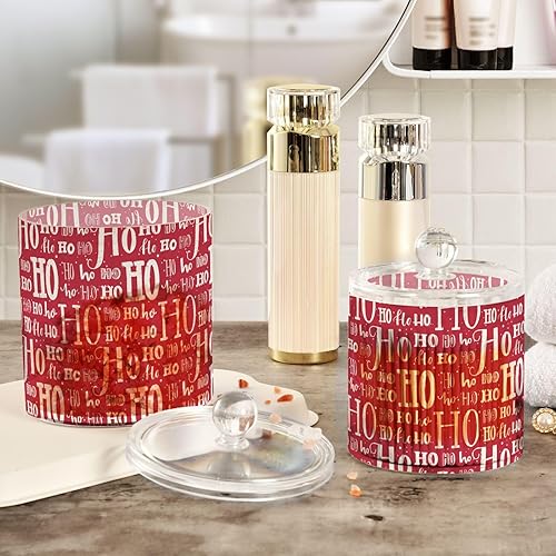 Miniatura 4 de Tarros de Navidad con tapas, recipientes de baño, tarros decorativos para lavandería, contenedor de recogida de hilo dental para dormitorio,