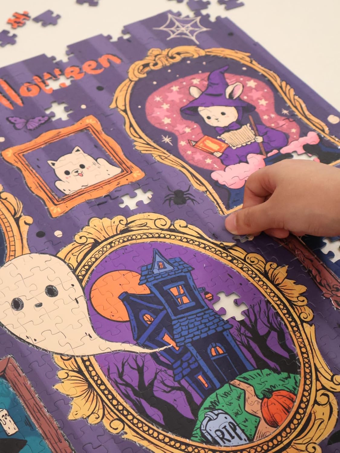 PERMA Glow Effect 1000 Piece Jigsaw Puzzle- Insane Halloween - The M Meaning Series - Unique Home Decor & Game Night Fun (New Package)