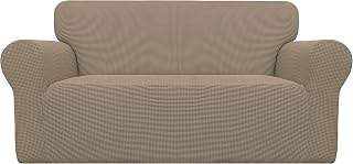 Easy-Going Stretch Oversized Loveseat Couch Covers Washable Natural