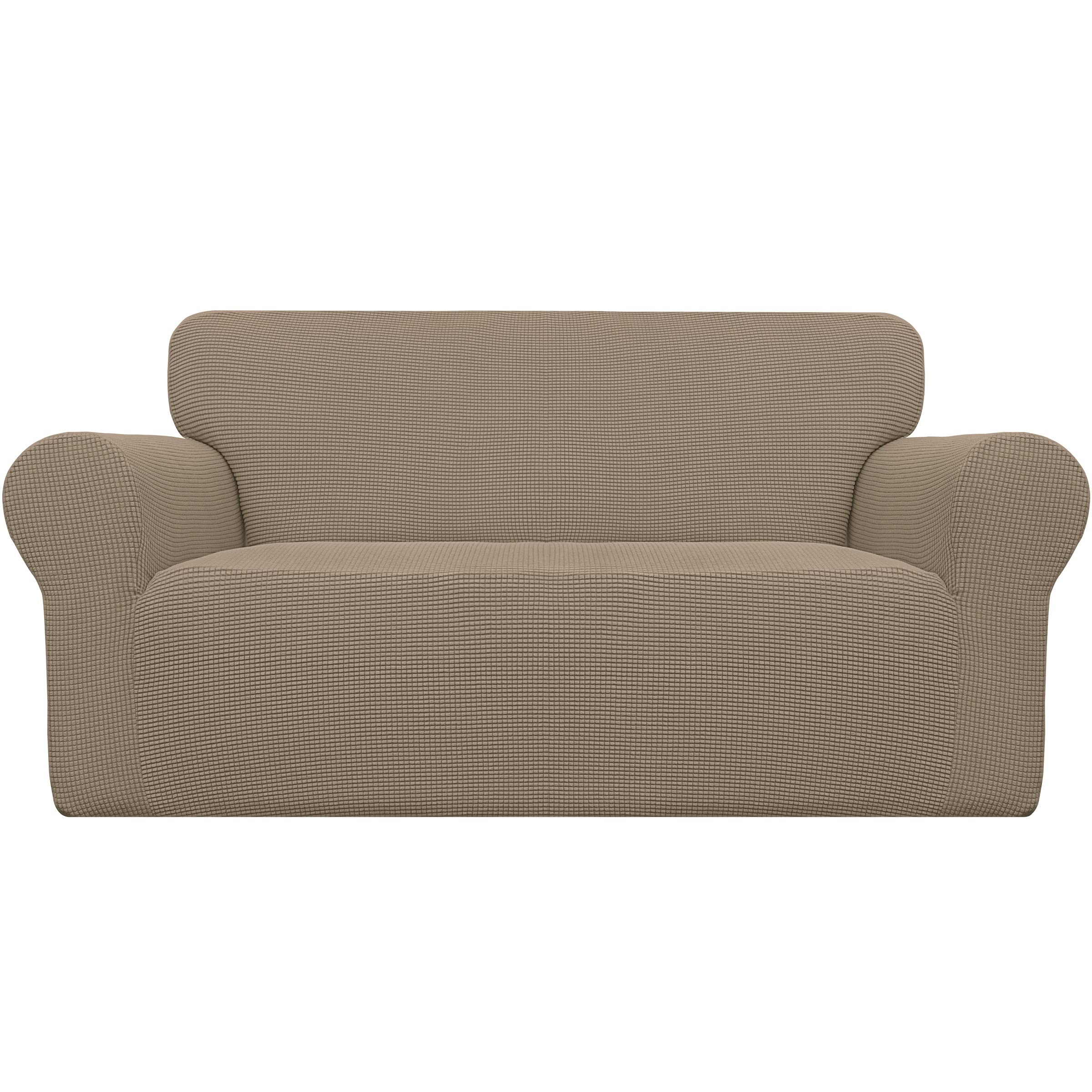 Easy-Going Stretch Loveseat Couch Covers Washable Natural