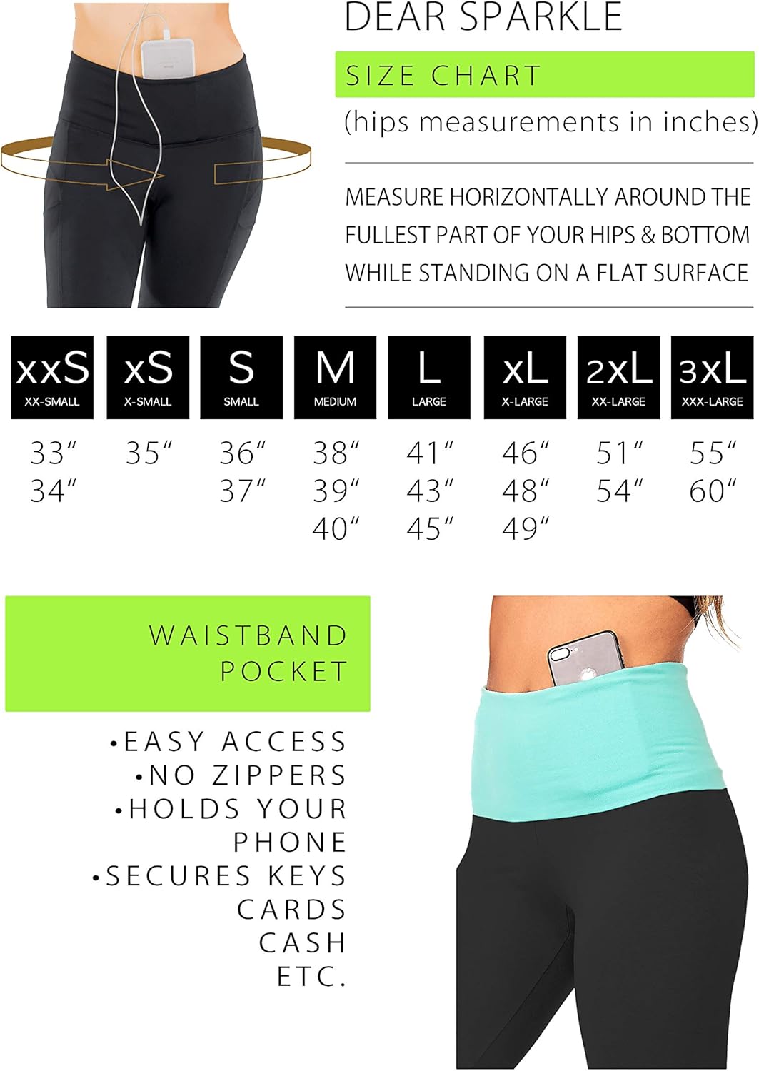 DEAR SPARKLE Fold Over Yoga Pants for Women Cotton Leggings Foldover High Waist Leggings Capri Plus Size (C7 F) - Image 3