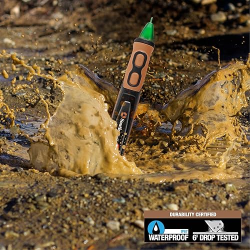 Miniatura 8 de Southwire 40150N - Bolígrafo avanzado de voltaje sin contacto doble rango de 12-1000 VAC100-1000 VAC detector de voltaje sin contacto con linterna