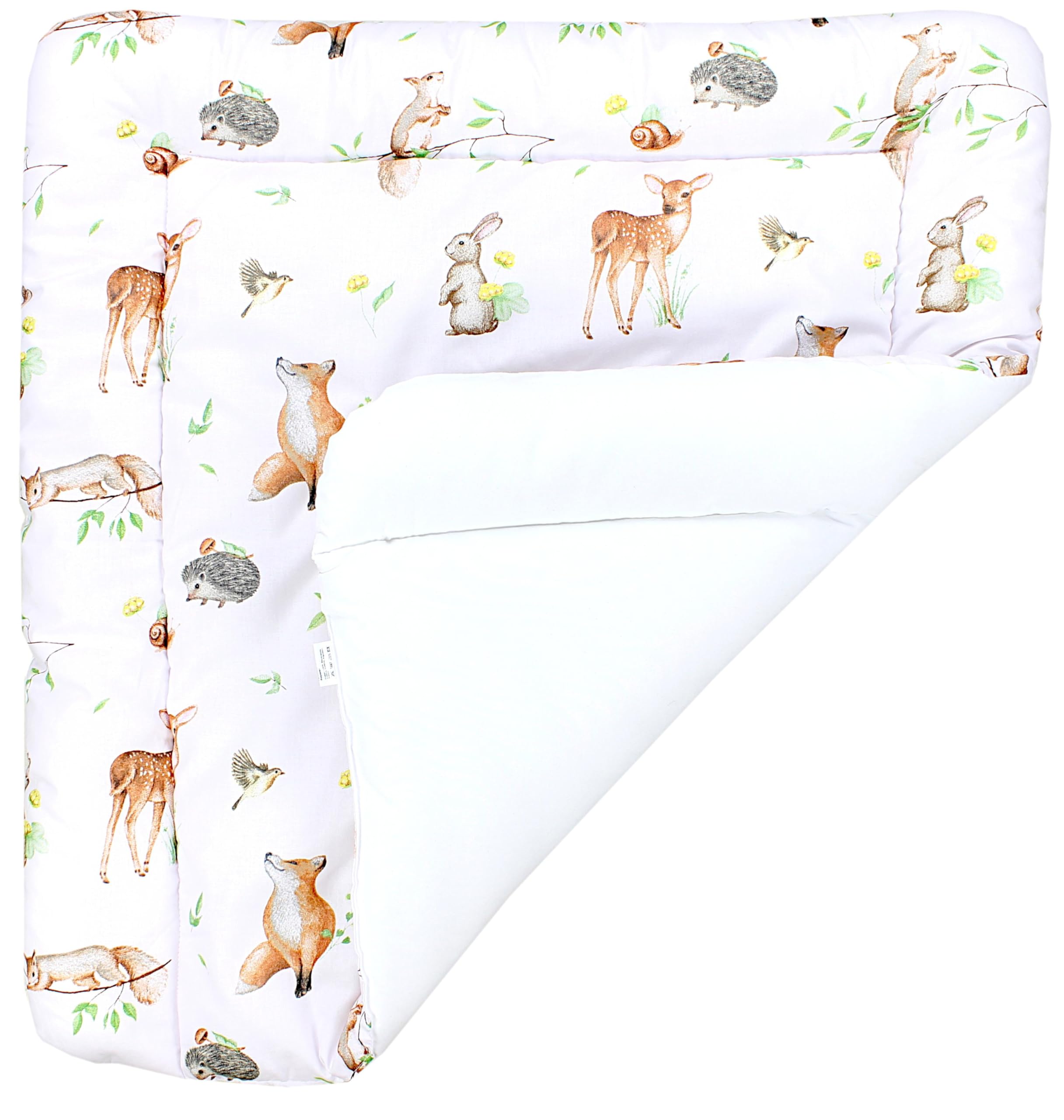 TupTam Colchón para Cambiador para Bebés Niños y Niñas, Safari/León/Marrón/Hojas/Verde, 70 x 50 cm — view 94