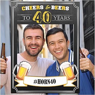 Personalized Cheers Photo Booth Prop - Sizes 36x24, 48x36; Personalized Cheers Sign, Beer Party, Chalkboard Photo Booth, Cheers to 30 years, Cheers and Beers, Handmade Party Supply Photo Booth Frame