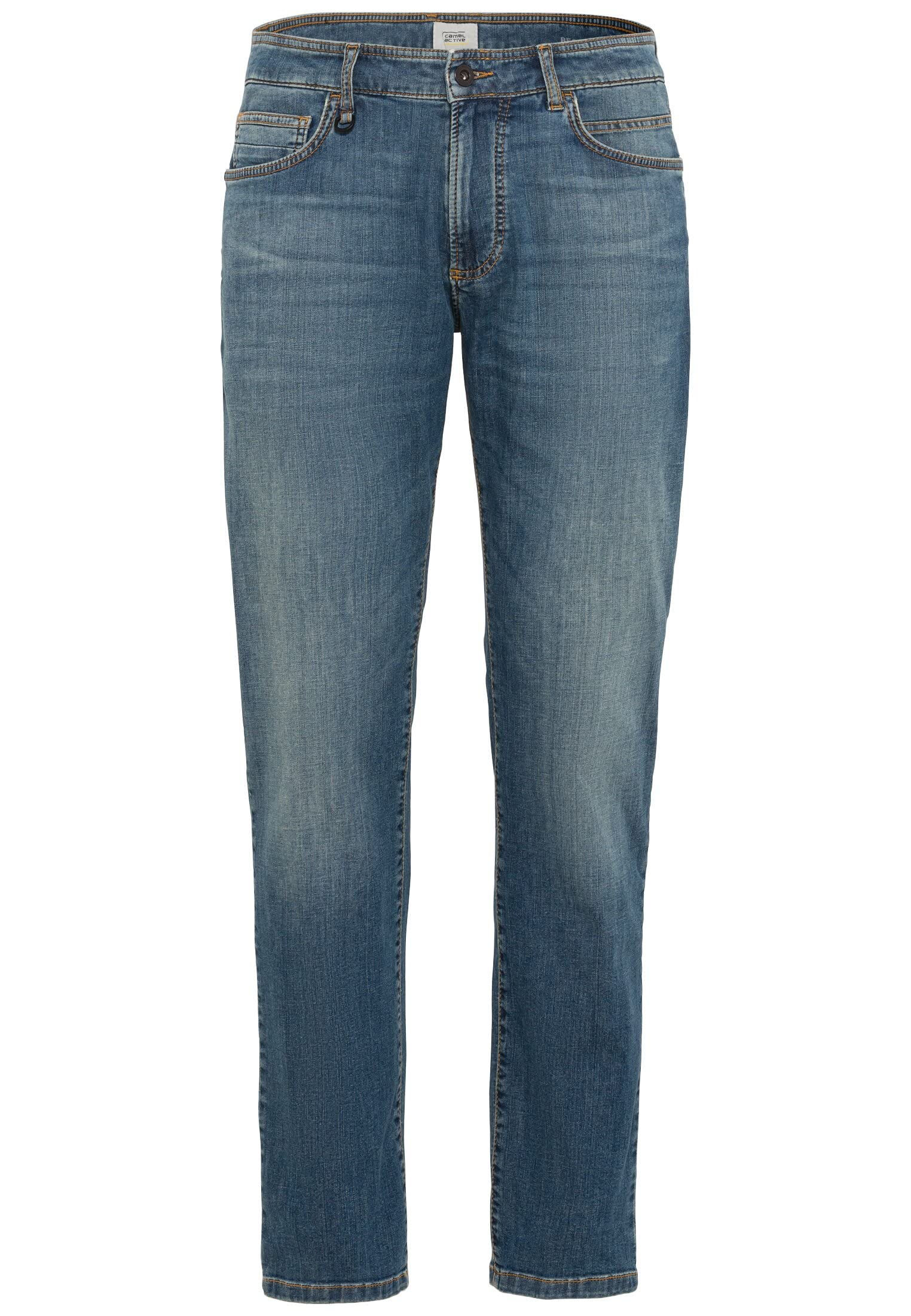 Camel Active Jeans Uomo Modello Bootcut – 99% Cotone, 1% Elastan, Vestibilità Dritta, Stone Washed, Chiusura Con Bottone E Zip