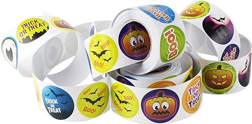 Miniatura 5 de Kangaroo Paquete de 500 calcomanías espeluznantes de Halloween