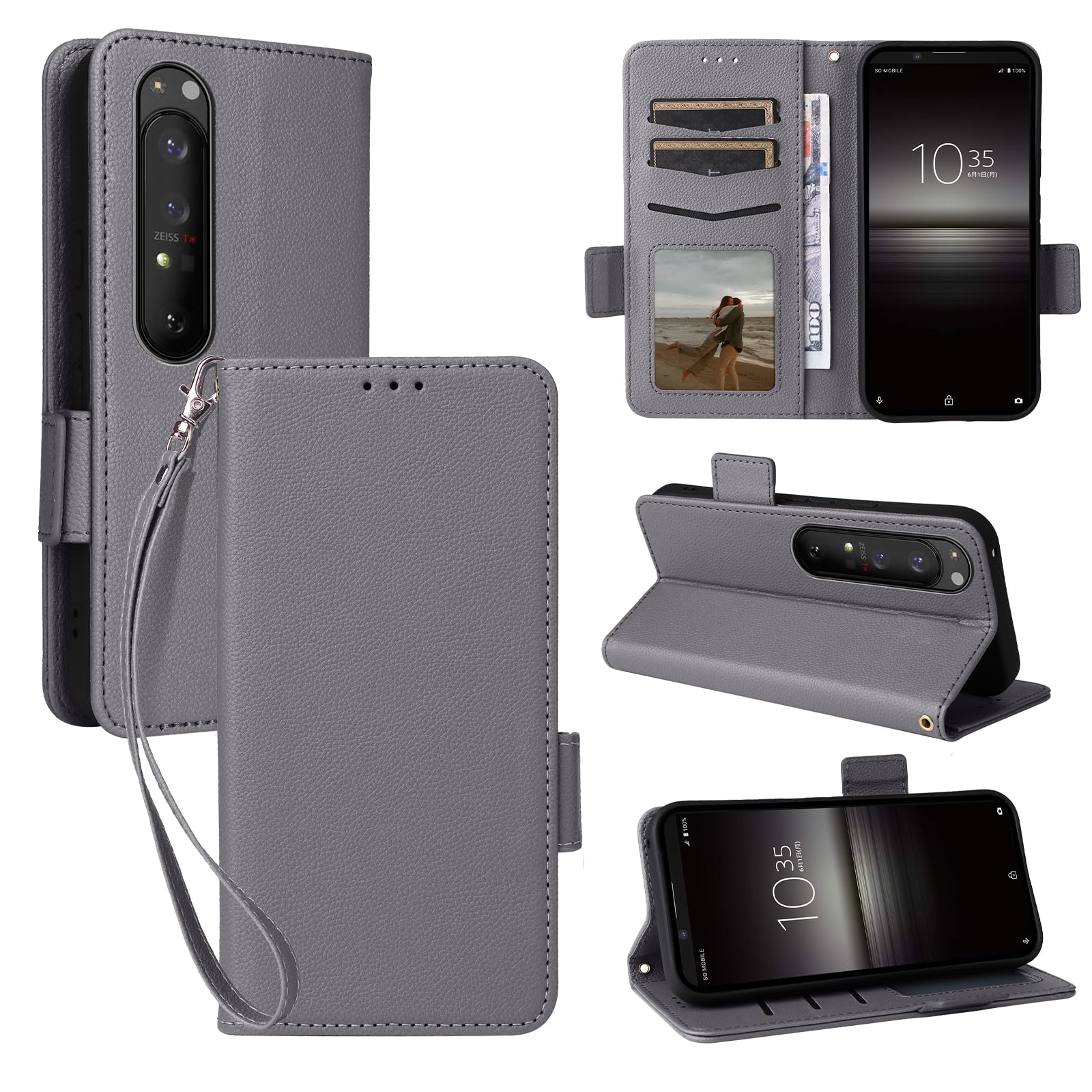 SONY Xperia 1 ⅶ 本体 ケース付き Amazon.co.jp: RosMank レザーケース Sony Xperia 1 VII 対応