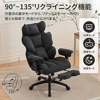 Amazon.co.jp: SKYE ゲーミングチェア 広々座面 ニットファブリック