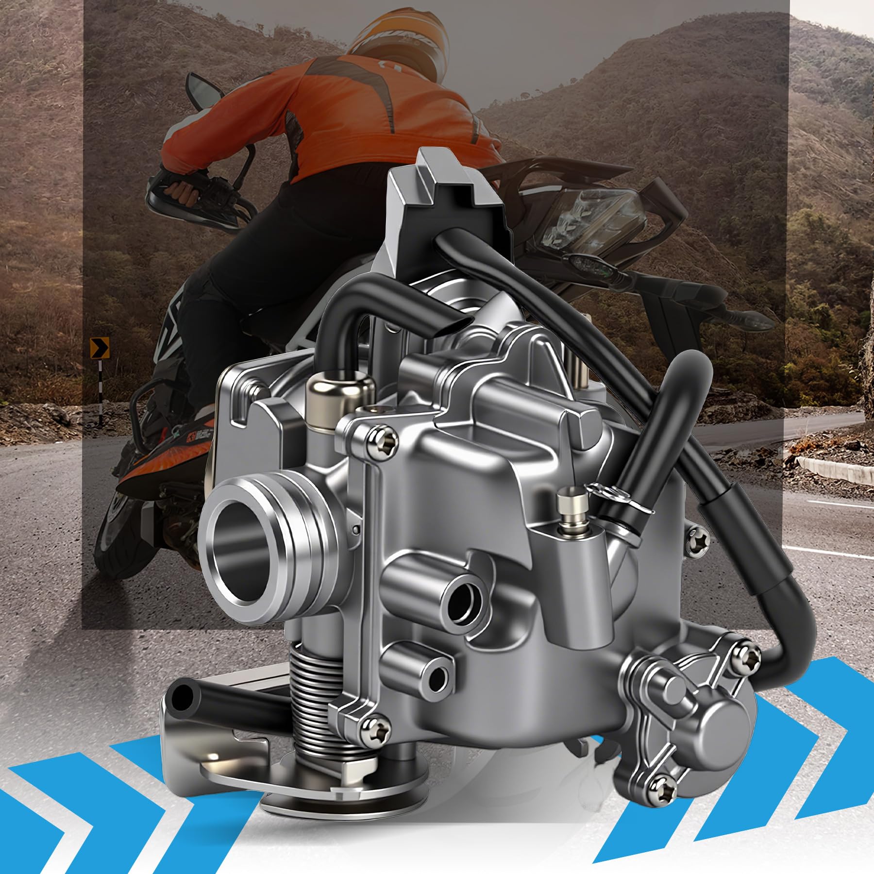 Quad 50 Cc Benzina 18mm Vergaser Mit E-Choke Ansaugstutzen Rex RS 400/RS 450 /RS 460/GY6 50cc/ GY6 Marmitta Yasuni Piaggio Quad 50 Cc Benzina 18mm Vergaser Mit E-Choke Ansaugstutzen Rex RS 400/RS 450 /RS 460/GY6 50cc/ GY6 Marmitta Yasuni Piaggio