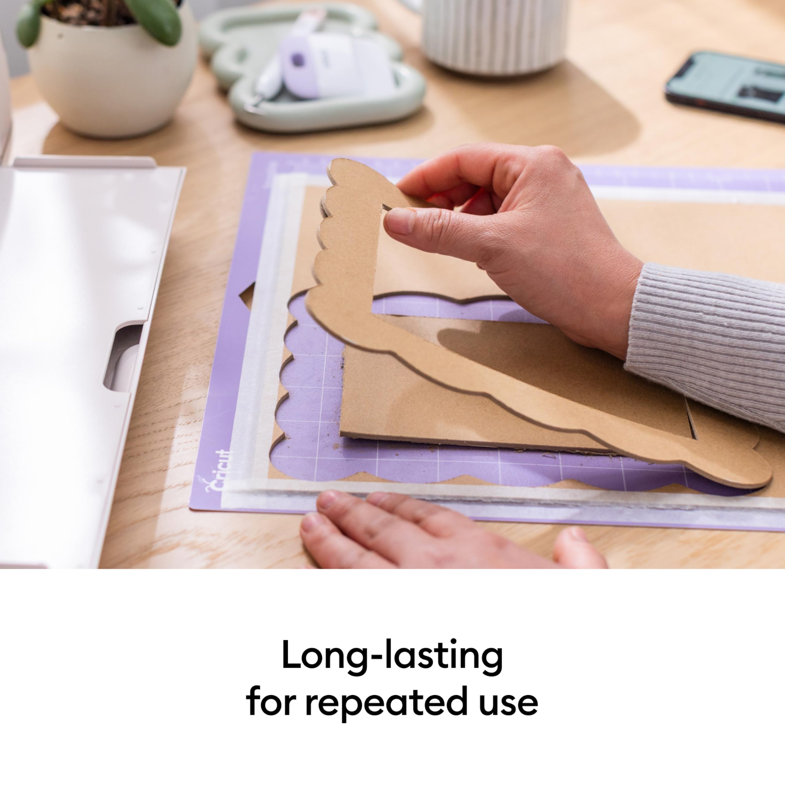 Cricut StrongGrip Lot de 6 tapis 30,5 x 30,5 cm, 12" x 12", Violet Clair