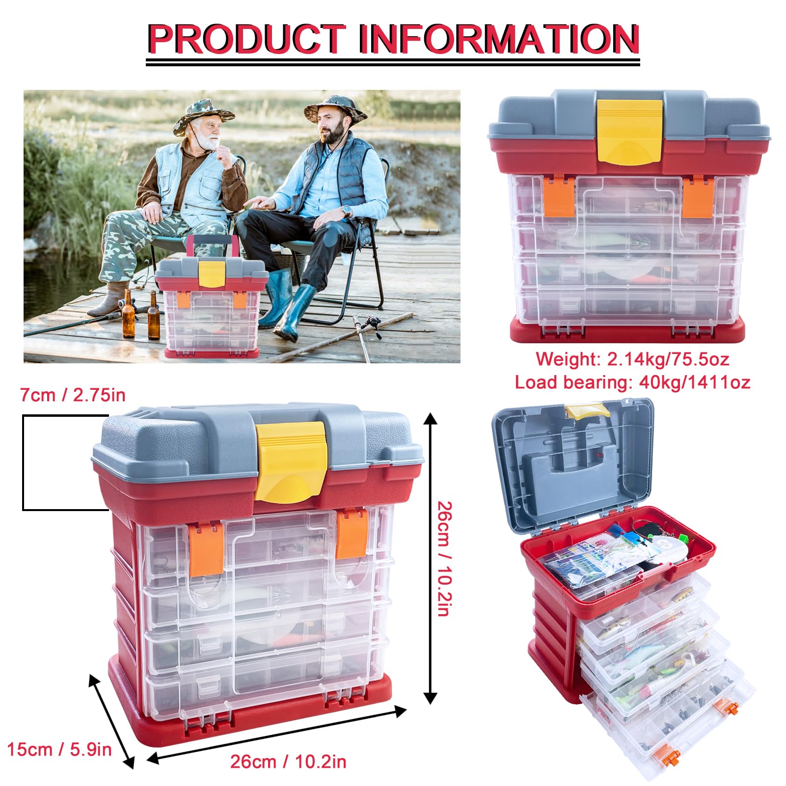Kit di esche da pesca da 353 pezzi, include esche morbide, pesciolini, crankbait, spinnerbaits, cucchiai, piombi, girelle, esche da pesca per acqua dolce e salata