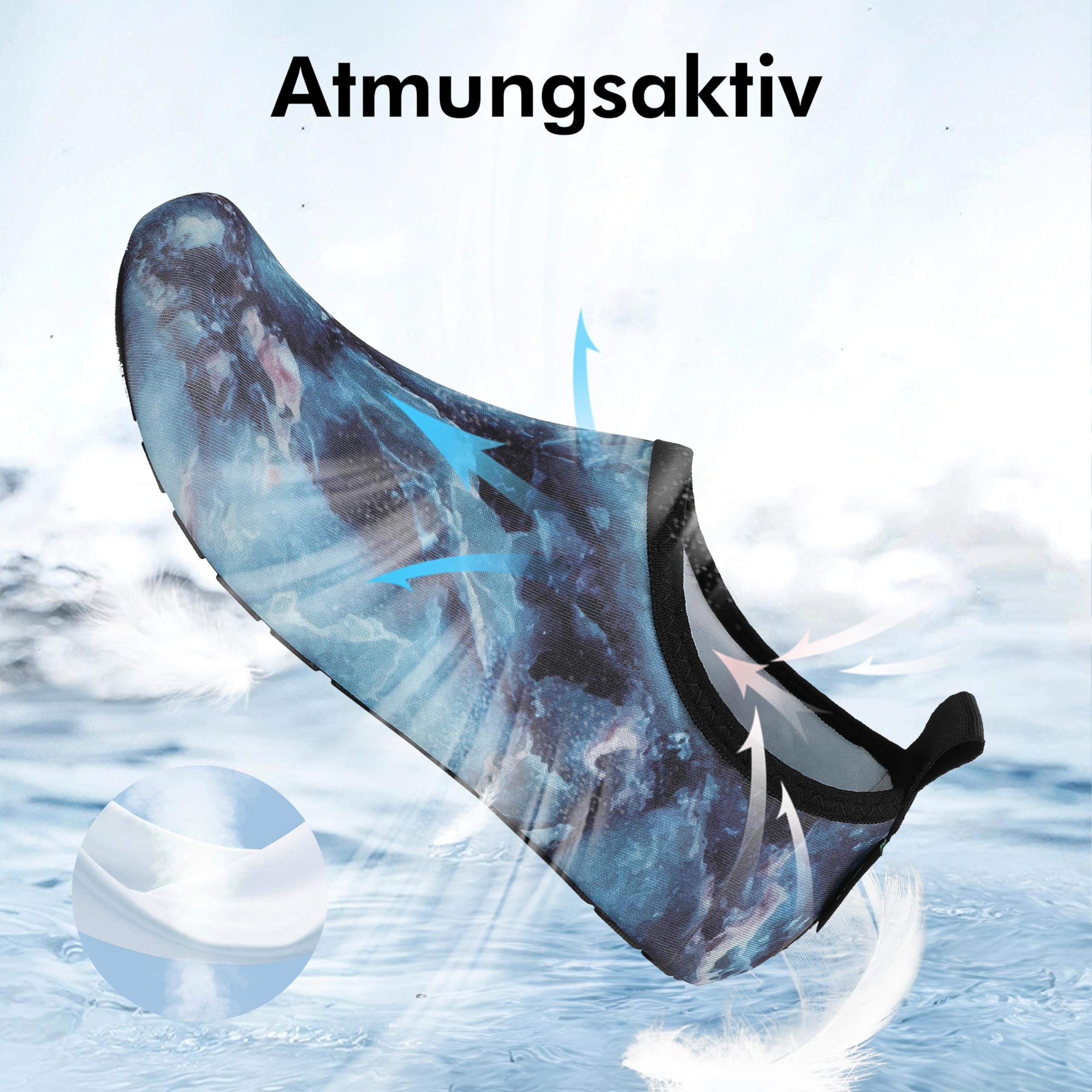 SAGUARO Scarpe da Scoglio Donna Uomo da Immersione Scarpette da Surf Water Shoes Barefoot per Bagno Spiaggia Mare Snorkel Yoga