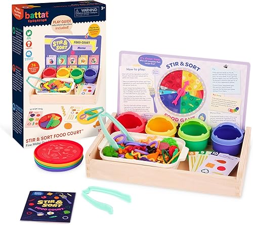 Miniatura 1 de Battat Education Juego de comida para jugar - Comida de juguete - Set de juego de simulación para niños pequeños - Juguete de comida motriz fina - 3