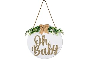 Oh Baby Wooden Sign: Welcoming New Life and Love