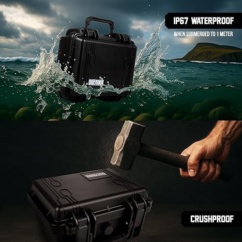 Miniatura 4 de Durabox Estuche Resistente a Todas Las Condiciones Climáticas 10 x 9 x 5 - Estuche de Viaje con Carcasa Rígida Aprobada por la TSA con Espuma
