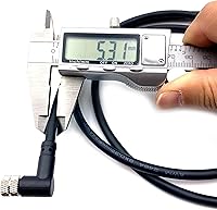 Vista 6 de Cable conector hembra M8 de 8 pines, un código de ángulo recto de moldeo de alambre de aviación hembra Sensor de aviación Cable eléctrico de PVC